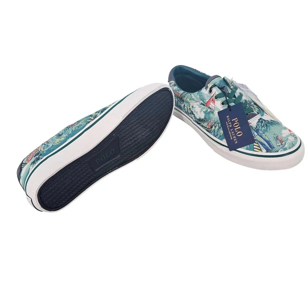 Polo Ralph Lauren Mens Boat Shoe 7.5D Thorton III Hawaii Aloha Nautical NEW‎ NWT